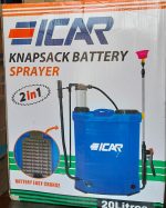 سمپاش دو کاره شارژی و دستی 20 لیتری ایکار