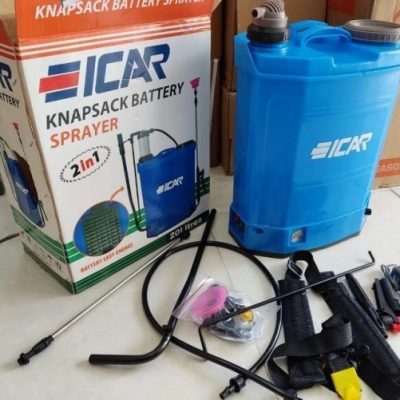 سمپاش دو کاره شارژی و دستی 20 لیتری ایکار