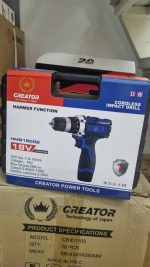 دریل شارژی 18 ولت کریتور مدل HMB18002