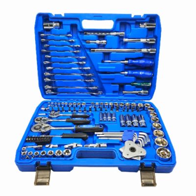 جعبه بکس 121 پارچه اینتیمکس مدل 4008 با ابزار های متنوع و جعبه قابل حمل