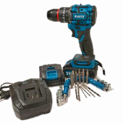 دریل شارژی چکشی 21 ولت دو باتری با قدرت بالا با کیفیت به صورت قسطی در ابزار پلاس