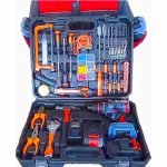 دریل شارژی 100 عددی چکشی براشلس هاردمن با کیفیت عالی و قدرت بالا