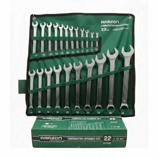 آچار 22 عددی یکسر رینگ کیفی آمازون